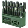 BOSCH conjunto misto de 39 chaves de fendas com suporte, verde/preto