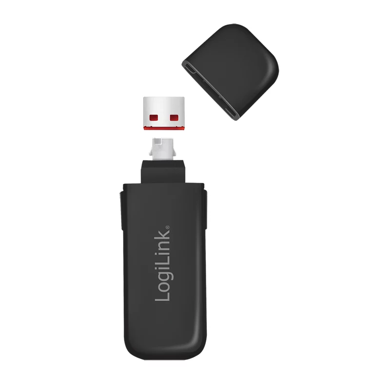 LogiLink AU0054 bloqueador de porta USB-A com 1 chave e 4 bloqueadores, versão de viagem, preto