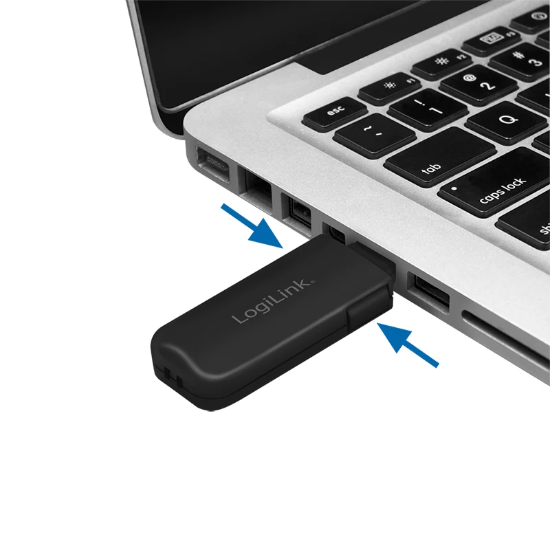 LogiLink AU0054 bloqueador de porta USB-A com 1 chave e 4 bloqueadores, versão de viagem, preto