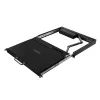 LogiLink consola KVM de 8 portas com LCD de 17 polegadas, VGA, Ultra-Short-Depth, montagem em rack 1U