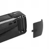 LogiLink rádio a manivela Dynamo com painel solar, AM/FM, função de carregamento USB-C, lanterna LED, alarme SOS, powerbank, preto