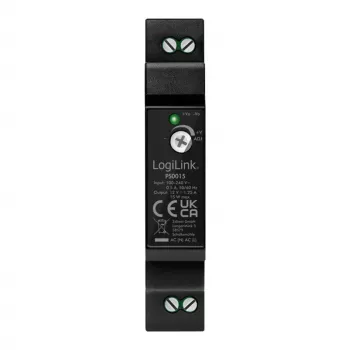 LOGILINK fonte de alimentação para calha DIN 15 W / 12 V