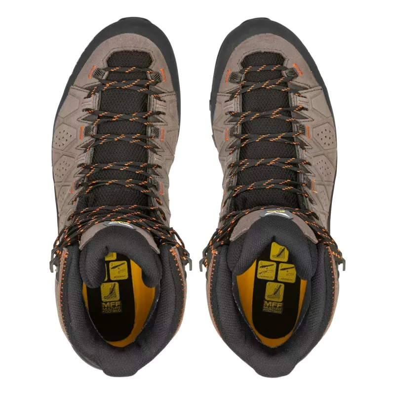 Salewa Alp Trainer 2 Mid GTX botas de caminhada nogueira/laranja fluo UK 10 (EU 44,5)
