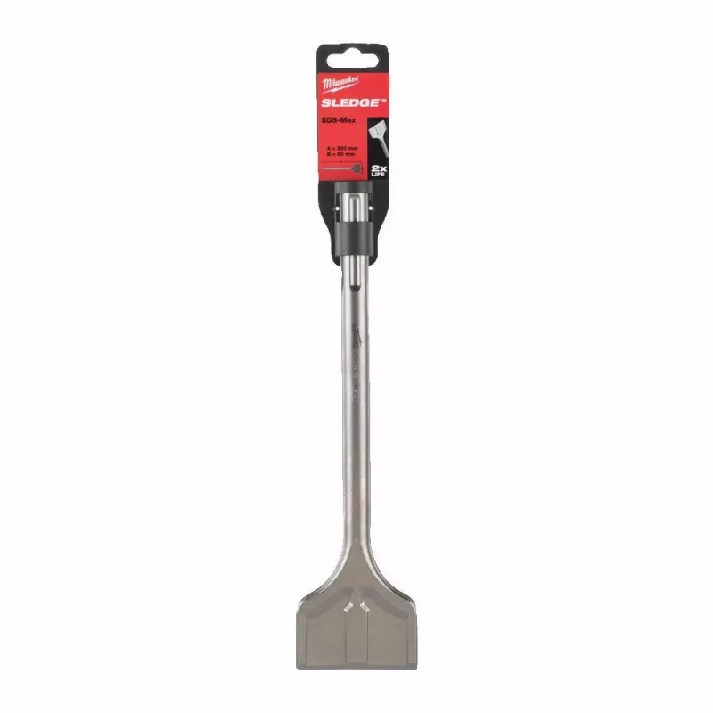 MILWAUKEE escopro largo SDS-MAX com autoafiação 80mm x 300mm