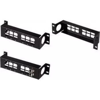 LogiLink patch panel keystone 10 polegadas, 12 portas, preto RAL 9005, 1,5U, aço, não blindado