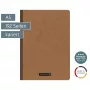 Brunnen FACT!plus A5 caderno quadriculado 96 folhas castanho