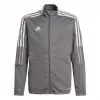 adidas Tiro 21 casaco de treino criança Grey Four GM7311 tamanho 116 cm