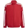 Casaco de apresentação adidas Squadra 21 Team Power Red/branco jovem 164