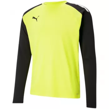 T-shirt de treino para guarda-redes Puma teamPACER GK LS para homem amarelo-preto 704933 tamanho M