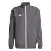 Casaco de apresentação adidas Entrada 22 para homem cinzento com fecho de correr poliéster reciclado treino de futebol