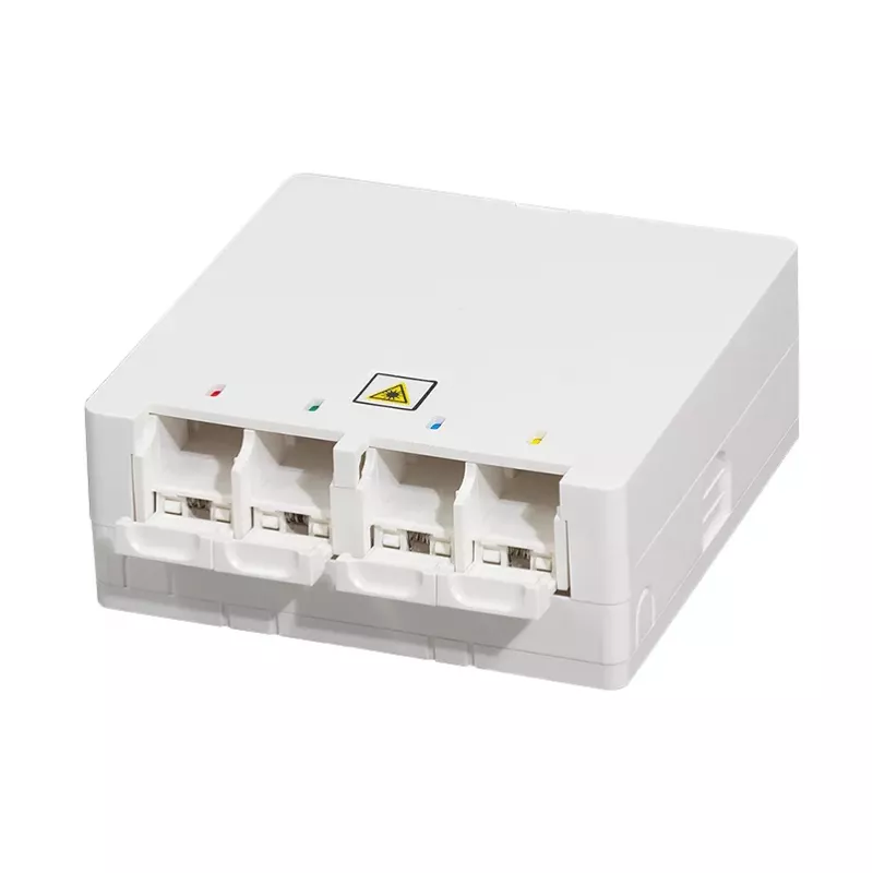 Caixa de terminação FTTH LOGILINK FB1007, 4 portas, montagem na parede ou em calha DIN, branco