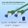 Cabo de patch LogiLink Cat.6A S/FTP LSZH, CCA, 7,5 m, verde, EconLine