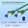 Cabo de patch LogiLink Cat.6A S/FTP LSZH, CCA, verde, 10 m, EconLine