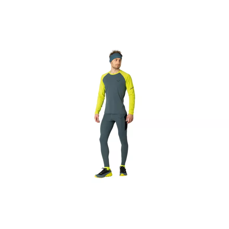 T-shirt de corrida de manga comprida Salewa Dynafit Alpine Pro para homem Ultra Yellow tamanho L