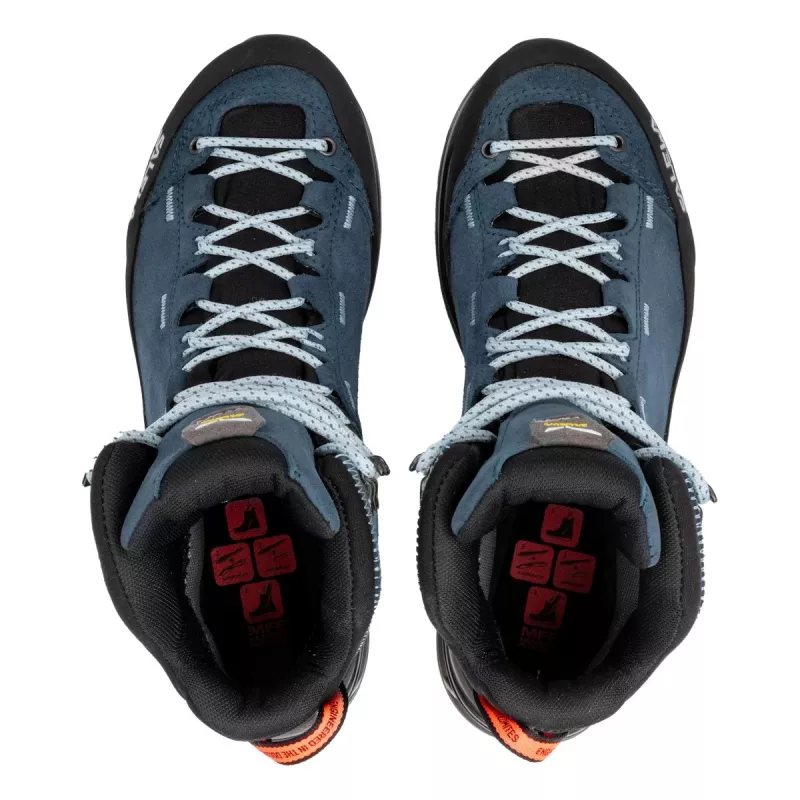 Sapatilhas de caminhada Salewa MTN Trainer 2 Mid GTX para mulher Dark Denim/preto UK 7.5 (EU 41)