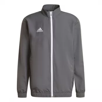 Casaco de apresentação adidas Entrada 22 cinzento 2XL - casaco de treino para homem em poliéster reciclado com fecho de correr