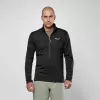 Casaco de forro polar com meio fecho Salewa Puez Cammino Polarlite para homem - Black Out, tamanho M
