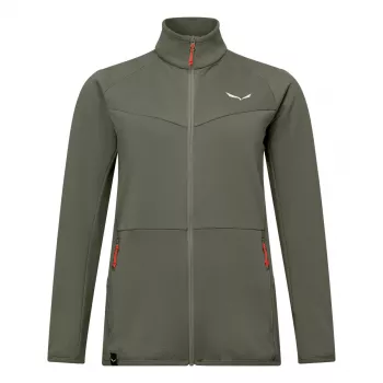 Camisola Salewa Puez Cammino Sweater PL mulher S - casaco de polar Polarlite com fecho integral