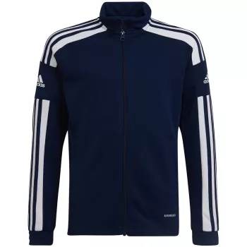 Sweatshirt de treino com fecho integral adidas Squadra 21 azul-marinho jovem 152cm