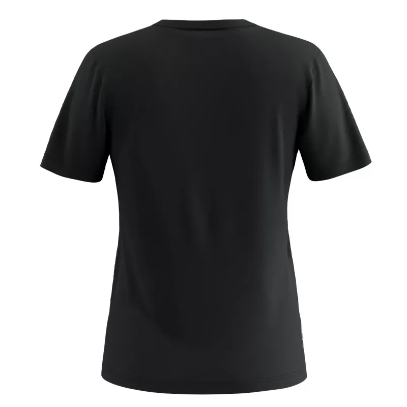T-shirt Salewa Solid Dry mulher Black Out tamanho L