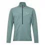 Casaco de polar Salewa Puez Cammino Polarlite com meio fecho de correr - verde-salva
