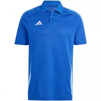 Polo adidas Tiro 24 Competition homem Blue Burst/branco tamanho S (IR7566)
