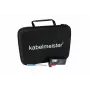 Caixa de armazenamento de pilhas Kabelmeister com testador integrado para AA, AAA, C, D, 9V e pilhas de botão - preto