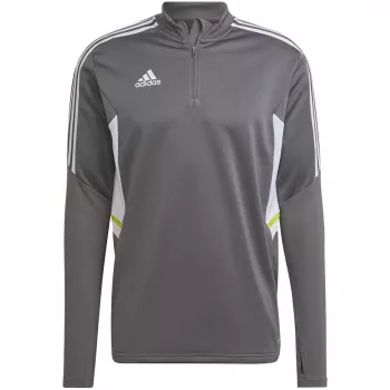 Sweatshirt de treino adidas Condivo 22 homem 1/2 zip Grey Two/branco HD2312