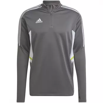 Sweatshirt de treino adidas Condivo 22 homem 1/2 fecho de correr cinzento/branco HD2312