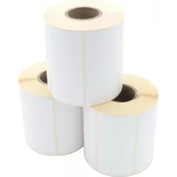 Etiquetas de transferência térmica ARTDEV 100 x 50 mm, núcleo 40 mm, rolo 103 mm, 930 etiquetas, branco