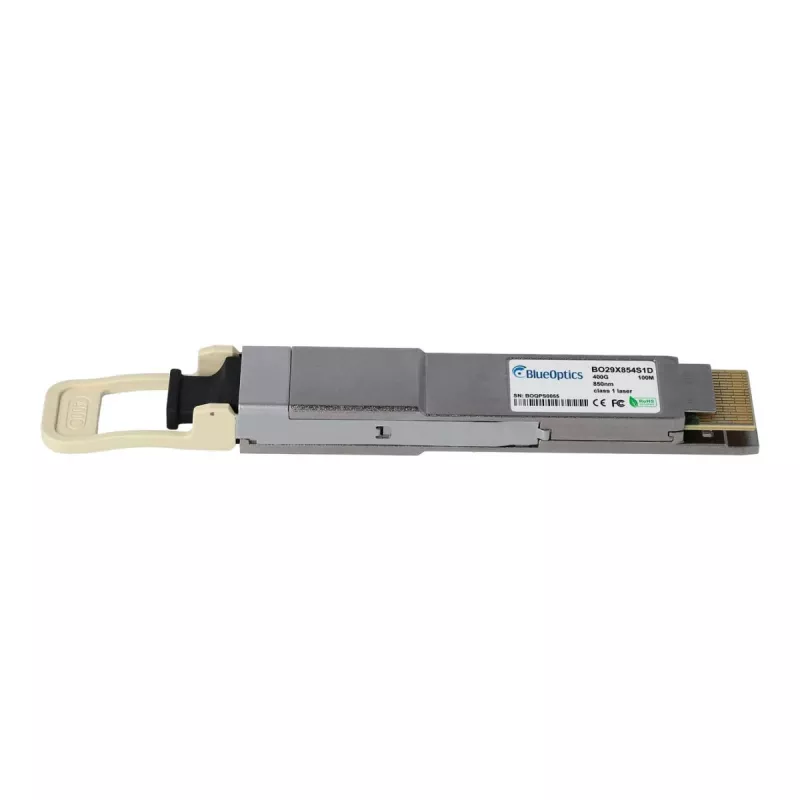Transceptor BlueOptics QSFP-DD 400GBASE-DR4, MPO-12, 1310nm, 500m SMF, compatível com Finisar FTCD8613E2PCM