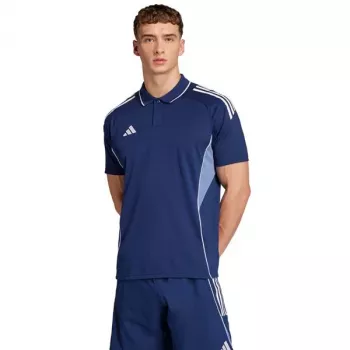 Polo adidas Tiro 25 Competition homem Navy Blue manga curta tamanho S