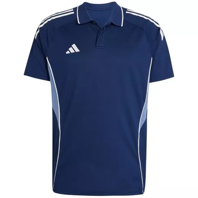 Polo adidas Tiro 25 Competition homem Navy Blue manga curta tamanho S