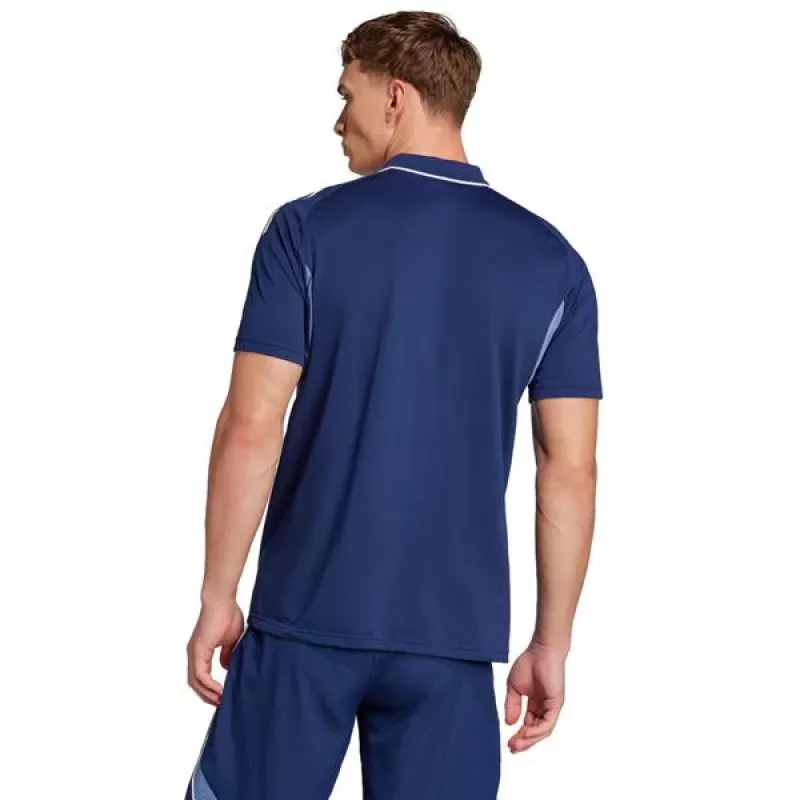 Polo adidas Tiro 25 Competition homem Navy Blue manga curta tamanho S