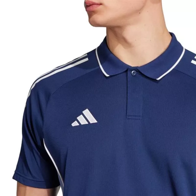 Polo adidas Tiro 25 Competition homem Navy Blue manga curta tamanho S