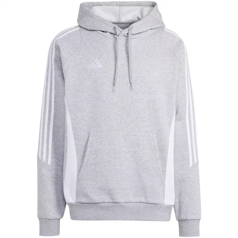 adidas Tiro 24 sweatshirt com capuz cinzento-mesclado médio