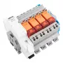 WAGO 821-507 Módulo de relé de interface, 24 V DC, 1 comutador, Push-in CAGE CLAMP, conforme Westnetz