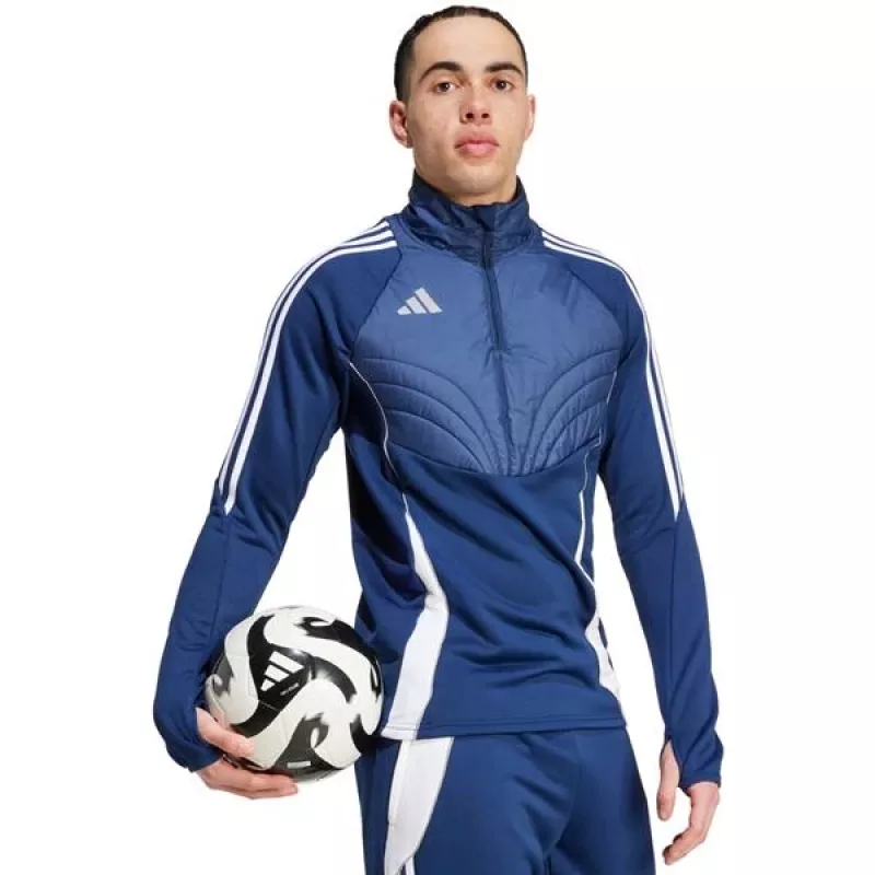 Hoodie adidas Tiro 24 Winterized homem Team Navy Blue/branco tamanho M