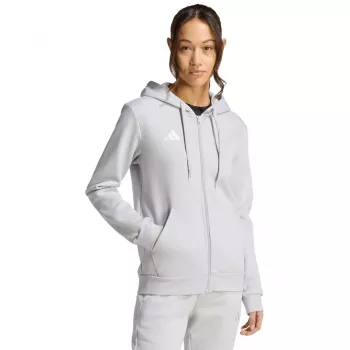 adidas Entrada 26 sweatshirt com capuz e fecho completo mulher cinzento S