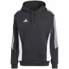 adidas Tiro 24 sweatshirt com capuz homem sweatshirt com capuz de futebol preto