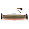 Kabelmeister conjunto de fios jumper de 40 pinos, 3 fitas (macho-macho, fêmea-fêmea, macho-fêmea), 20 cm, 24 AWG, cores arco-íris, para Arduino, Raspberry Pi, breadboard