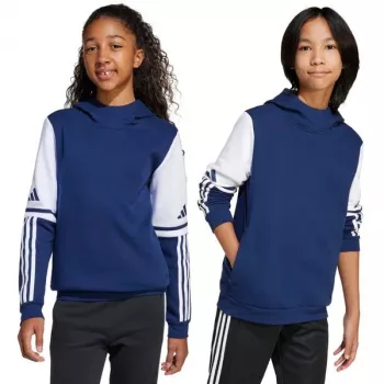 Sweatshirt com capuz adidas Squadra 25 criança Team Navy Blue 2/branco tamanho 116