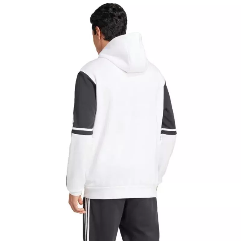 Sweatshirt com capuz adidas Squadra 25 homem branco/preto tamanho L