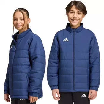 Casaco de treino leve adidas Entrada 26 para criança unissexo azul-marinho claro 152 cm