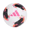 Bola de futebol adidas Conext 26 Pro Match tamanho 5 branca rosa preta KE5866