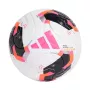 Bola de futebol adidas Conext 26 Pro Match tamanho 5 branca rosa preta KE5866