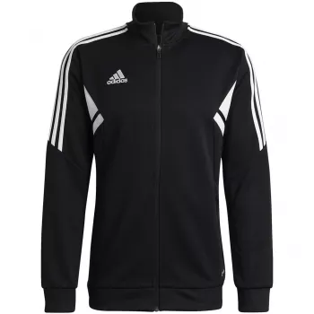 Casaco de treino adidas Condivo 22 Homem Preto Slim Fit Fecho de correr total AEROREADY Primegreen Poliéster reciclado HA6252