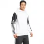 Sweatshirt com capuz adidas Squadra 25 homem branco/preto XL
