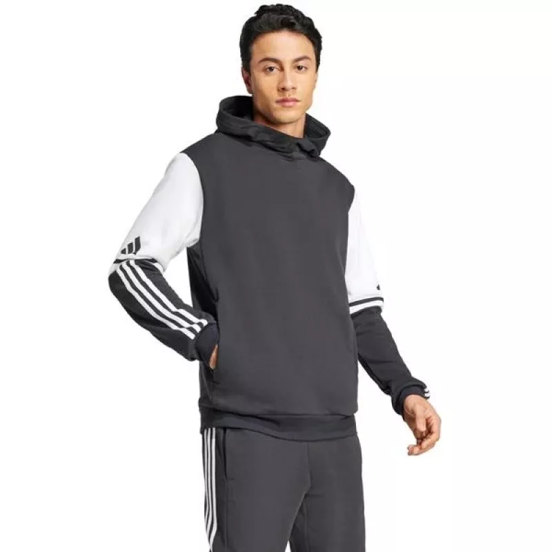 Sweatshirt com capuz adidas Squadra 25 homem preto/branco 2XL