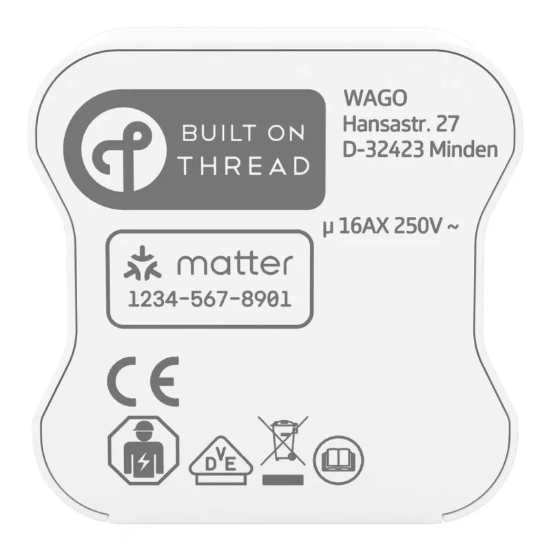 Relé doméstico WAGO 2757-1102, 1DI/1DO, 16 A, branco